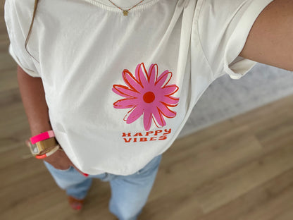 Tee-shirt | HAPPY VIBES 🌺